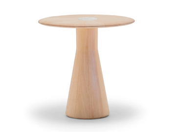REVERSE OCCASIONAL TABLE ME 5642/5643 - Round wooden high side table by Andreu World - view 3